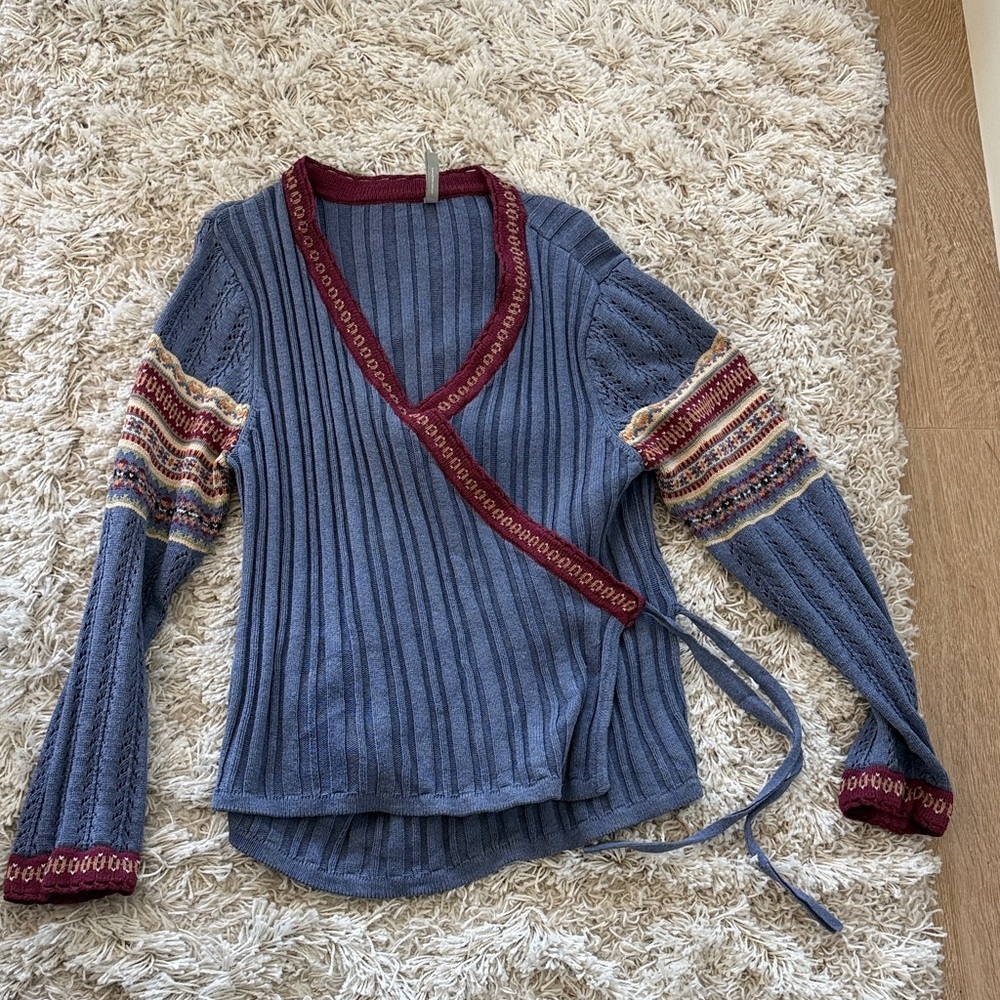 Hanna Andersson Nordic Fair Isle Wrap Sweater